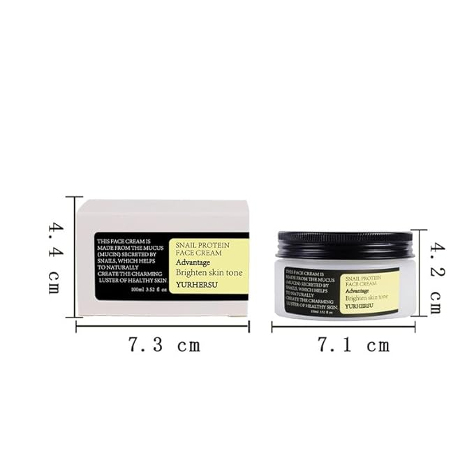 Korean Snail Mucin 93% Moisturizing Cream, Collagen Lifting & Firming Cream, Daily Facial Repair Gel for Dry/Sensitive Skin, Anti-Wrinkle Face Firming, Hydrating Serum Shrink Pores Acne, 3.52 oz; WNMS