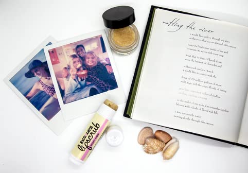 Eco Lips LipScrub Sugar Scrub Sticks - Brown Sugar & Vanilla Bean - 100% Natural Lip Care Treatment with Organic Sugar and Coconut Oil - Gently Exfoliate & Polish Dry, Flaky Lips, 100% Edible