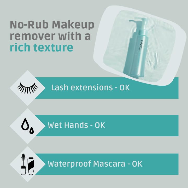 FANCL Double Cleanser set for Face Mild Cleansing Oil & Facial Cleansing Powder, Japanese Makeup Remover set