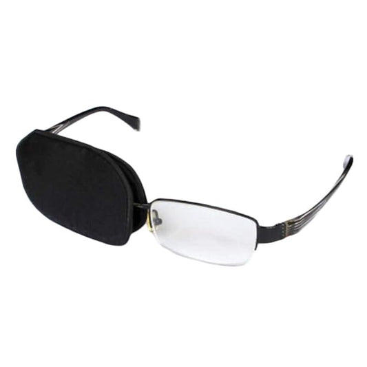 Adult/Kids Silk Glasses Eye Mask Amblyopia Strabismus Lazy Eye Patches Treat Lazy Eye and Strabismus(Black)