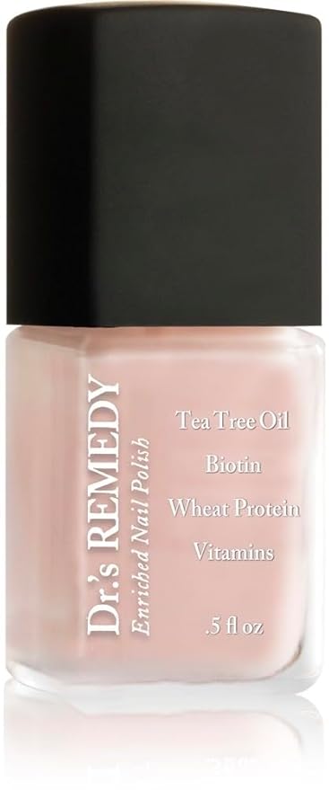 Dr's Remedy 4 Pack Nail Polish Treatment, Smart Start Kit, Non Toxic and Organic All Natural Enriched Nail Strengthener - RADIANT Remover/POISED Pink Champagne/POSITIVE Pink/PERFECT Petal Pink