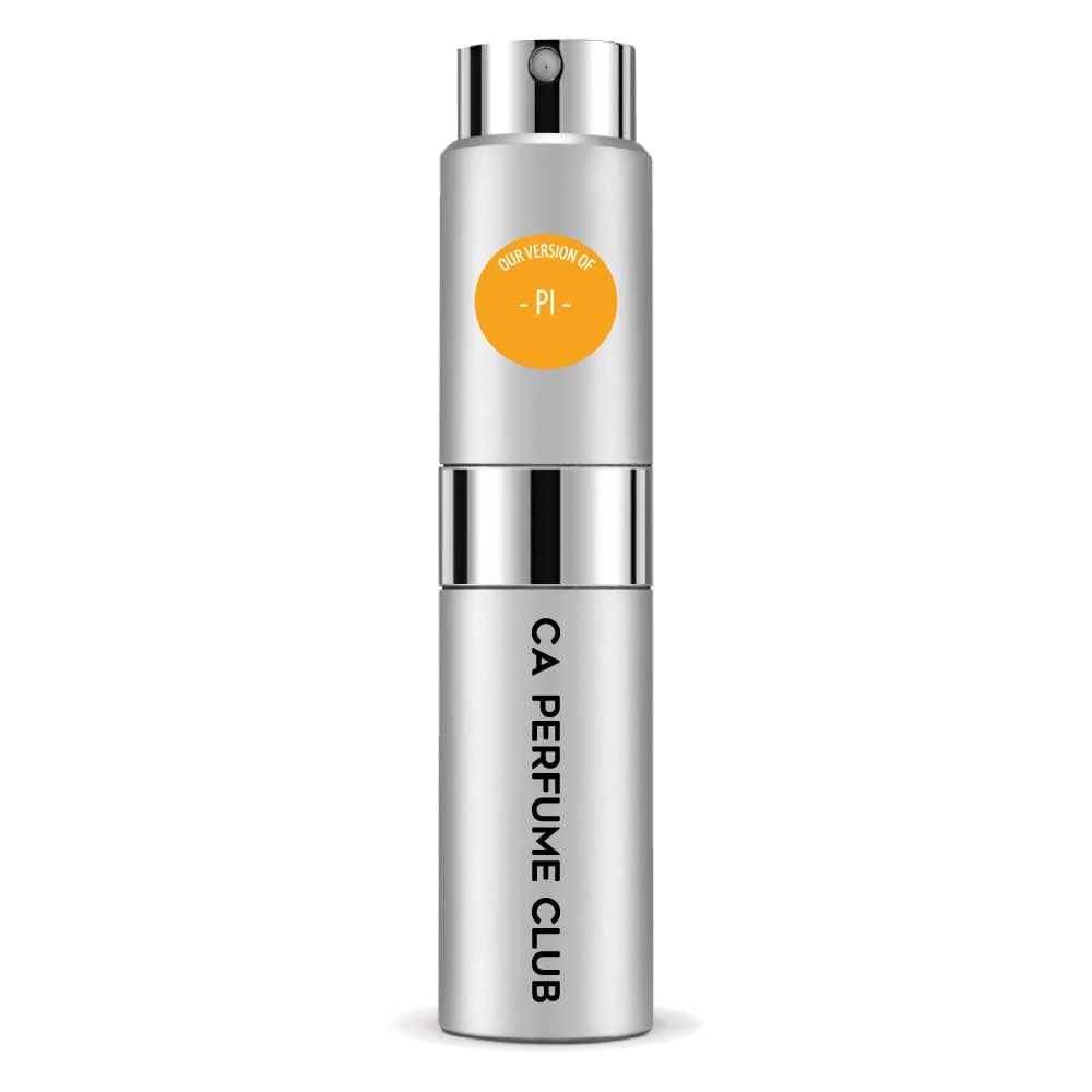 CA Perfume Impression of Pi for Men Amber Woody Scent Long Lasting Cologne for Men Eau De Parfum Travel Size Refillable Atomizer Spray 0.27 Fl Oz 8ml