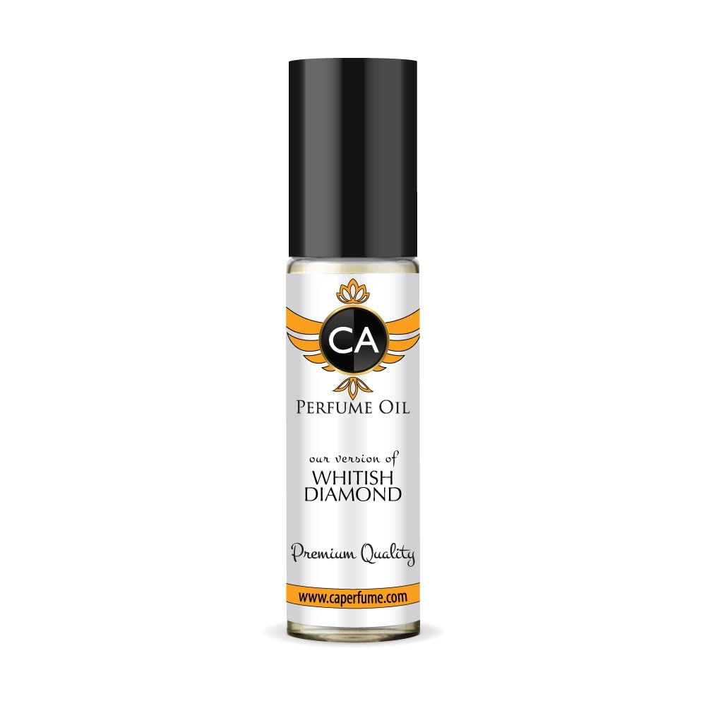 CA Perfume Impression of Whitish Diamond for Women Fragrance Oil Floral Aldehyde Scent Long Lasting Perfumes for Women Travel Size TSA Ready Mini Parfum Body Oil Roll-on 0.33 Fl Oz 10ml