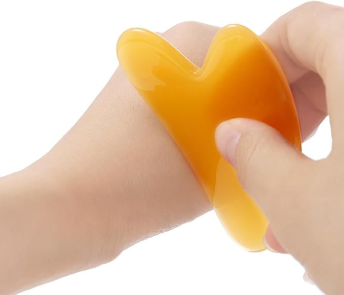 1Pc Green Gua Sha Facial Tools Body Massager SPA Resin Scraping Massage Skin Care Tool Face Slimming Wrinkle Remover Beeswax Scraper Use Safety Small in Size,Sets and Kits,Beauty and Personal Care