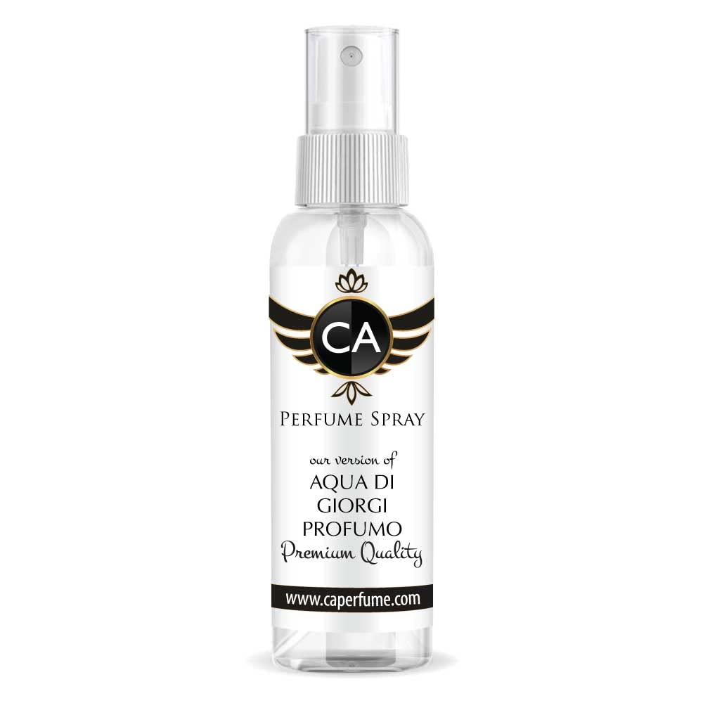 CA Perfume Eco Refill Impression of Aqua Di Giorgi Profumo For Men EDP Perfume Concentrated Long Lasting Eau de Parfum Spray Refillable Atomizer Bottle 2 Fl Oz/60ml-X1