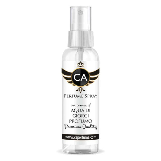 CA Perfume Eco Refill Impression of Aqua Di Giorgi Profumo For Men EDP Perfume Concentrated Long Lasting Eau de Parfum Spray Refillable Atomizer Bottle 2 Fl Oz/60ml-X1