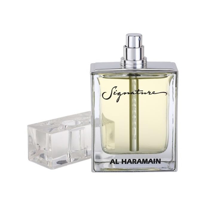 Al Haramain Signature for Unisex Arabian Perfume for Women & Men - Long Lasting Fragrance with Bergamot, Mandarin, Jasmine, Musk, Vanilla & Amber - Arabic Cologne - Eau de Parfum - 3.3 oz EDP Spray