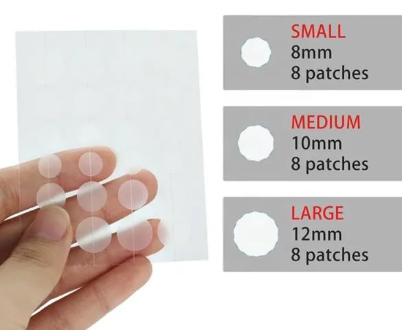 FlawFix Acne Patch, 144 Hydrocolloid Patches, 3 Sizes, 2-Step Blemish Care Kit with Tea Tree Oil and Salicylic Acid