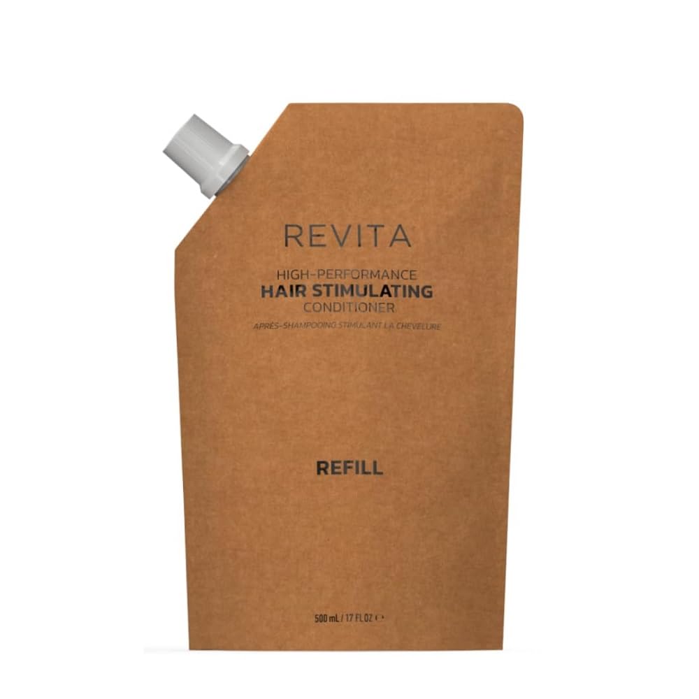 DS Labs Revita Conditioner Refill Pouch, 500 mL – Scalp Refreshing Hydration for Fuller Looking, Weightless Hydration, Caffeine, Turmeric, Sulfate & Silicone Free, Color Safe, For Men & Women