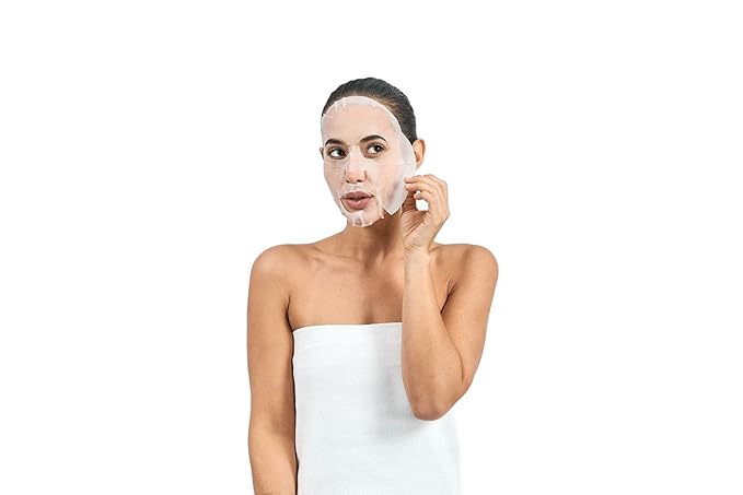 Miss Spa Anti-Aging Facial Sheet Mask, 4 Pack, Smooths Appearance of Fine Lines and Dark Spots, Hydrating and Revives Skin