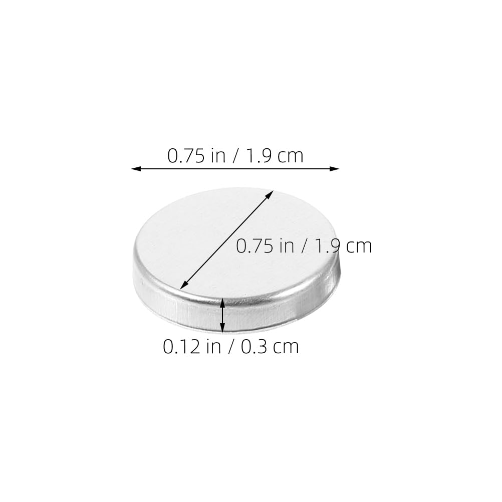 Empty Round Metal Tin Palette Pans 30pcs Cosmetic Eyeshadow Blush Lipstick Organizer 20mm Empty Eyeshadow Pans Eyeshadow Palettes for Magnets Cosmetic Palettes