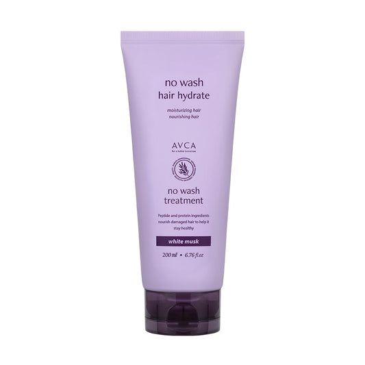 AVCA No-Wash Hair Treatment with White Musk for Smooth, Shiny, and Frizz-Free Hair 200ml, 6.76fl. oz.