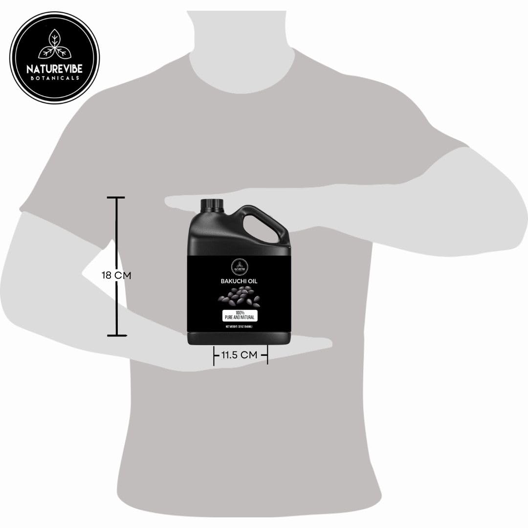 Naturevibe Botanicals Bakuchi (Babchi) Oil 32 Ounces | 100% Pure and Natural | Great for Skin Care and Hair Care