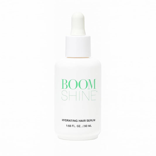 Boom Shine Hair Serum - Lightweight Leave-In Treatment with Avocado, Argan & Jojoba Oils - Softens, Smooths & Adds Shine for Mature Hair - 1.69 fl oz