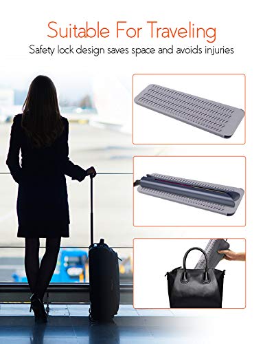 ANGENIL Professional Titanium Flat Iron 1 inch, Hair Straightener and Curler 2 in 1 with Adjustable Temp for All Hair Types, Anti-Static, Dual Voltage Travel Size with Silicone Resistant Mat Pouch