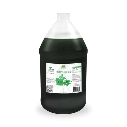 Hemp Seed Oil Direct from Canada - Hemp Seed Oil for Hair, Skin, Body - 1 Gallon