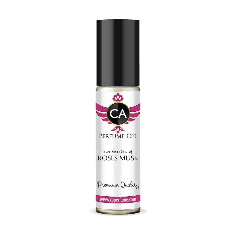 CA Perfume Impression of Roses Musk for Women Fragrance Oil Floral Woody Musk Scent Long Lasting Perfumes for Women Travel Size TSA Ready Mini Parfum Body Oil Roll-on 0.33 Fl Oz 10ml