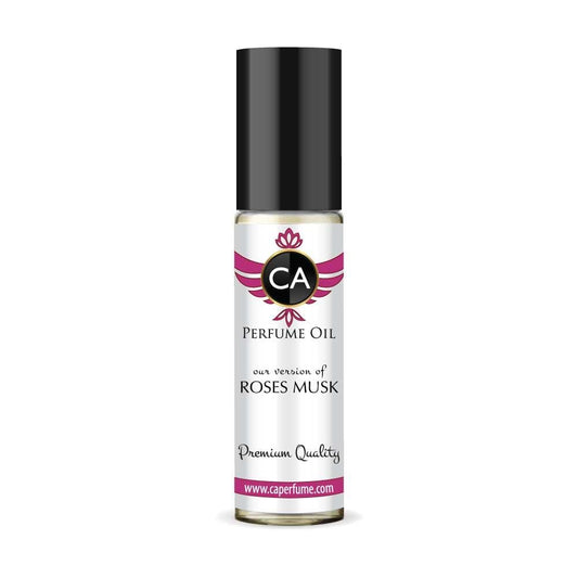 CA Perfume Impression of Roses Musk for Women Fragrance Oil Floral Woody Musk Scent Long Lasting Perfumes for Women Travel Size TSA Ready Mini Parfum Body Oil Roll-on 0.33 Fl Oz 10ml
