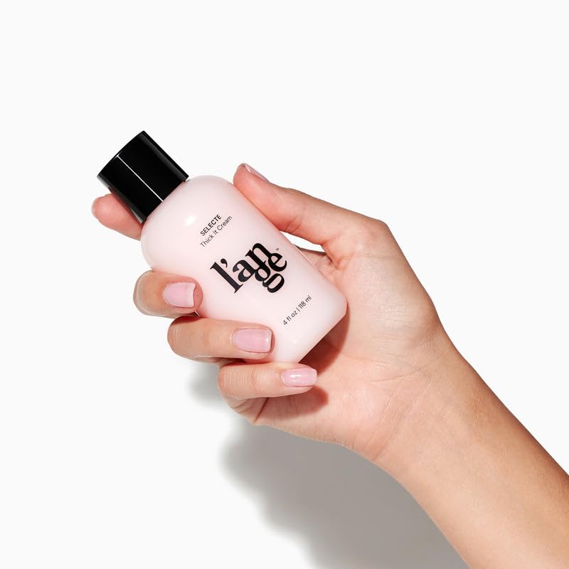 L'ANGE HAIR Selecte Thick It Cream | Volumizing Lightweight Styler Adds Texture Body & Definition | Ideal for Fuller Looking Styles | No Parabens or Sulfates | Nourishing Light Fruity Scent | 4 Fl Oz
