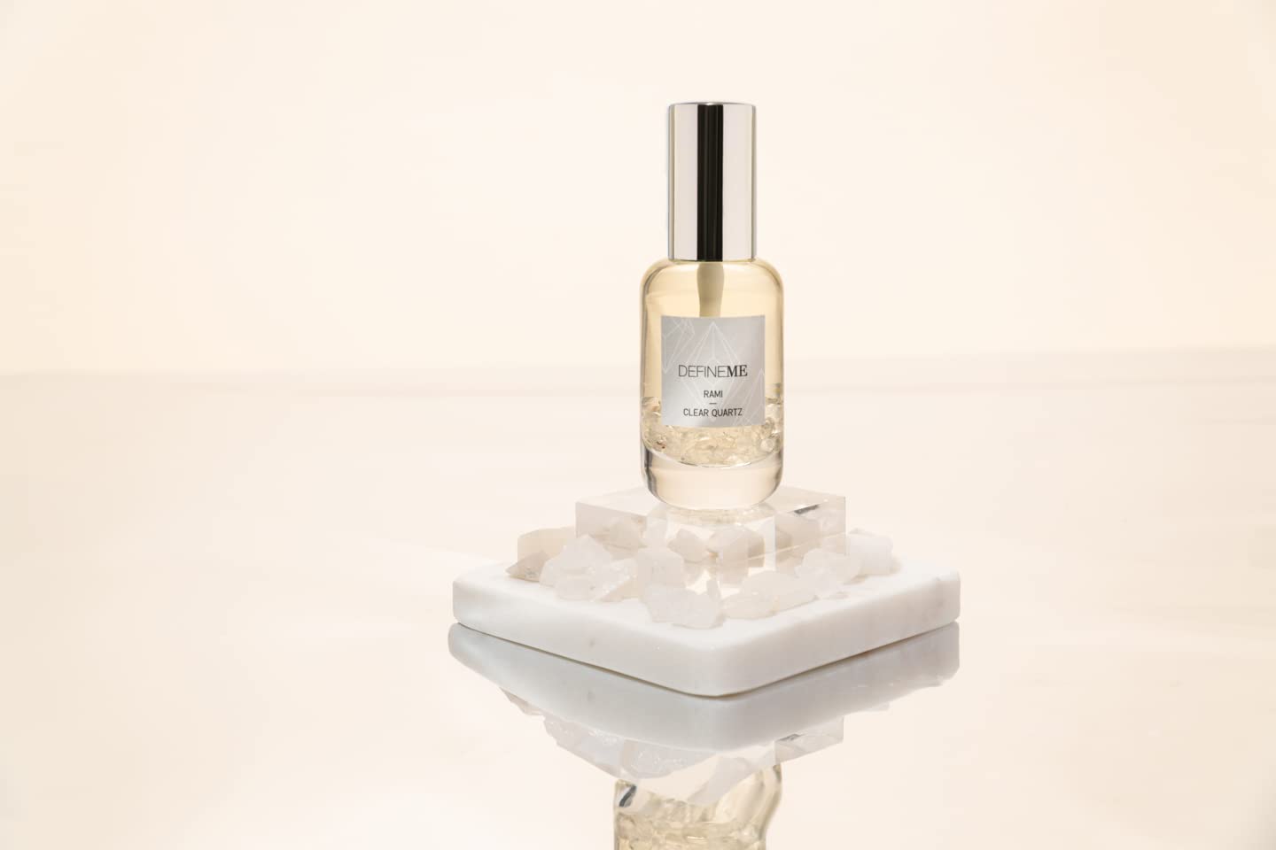 DefineMe Quartz Crystal Infused Natural Perfume Mist, Rami Scent, 0.95 FL OZ