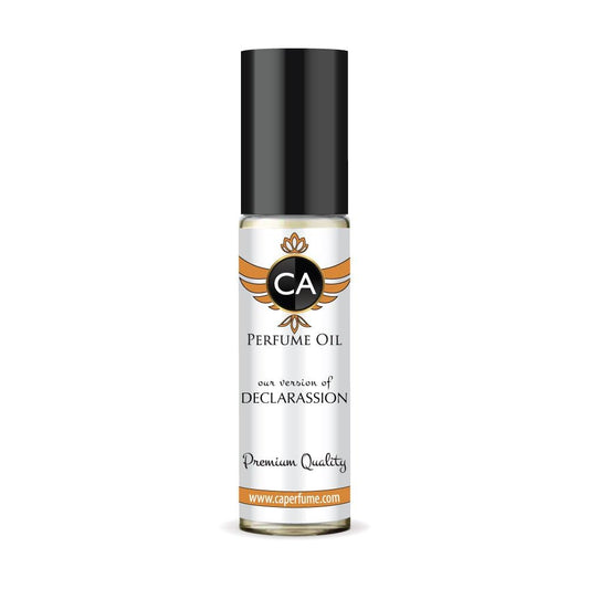 CA Perfume Impression of Declarassion for Men Fragrance Oil Woody Floral Musk Scent Long Lasting Cologne for Men Travel Size TSA Ready Mini Parfum Body Oil Roll-on 0.33 Fl Oz 10ml