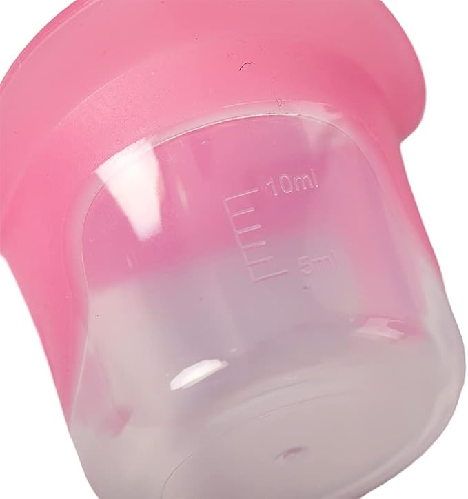 2Pcs Blue and Pink Eye Wash Cup Eye Wash Kit with Storage Container Bath Kit Silicone Eyelash Lid Care for Tired Dry Eyes Effective Eye Cleaner Solution Soothing Tired Eyes