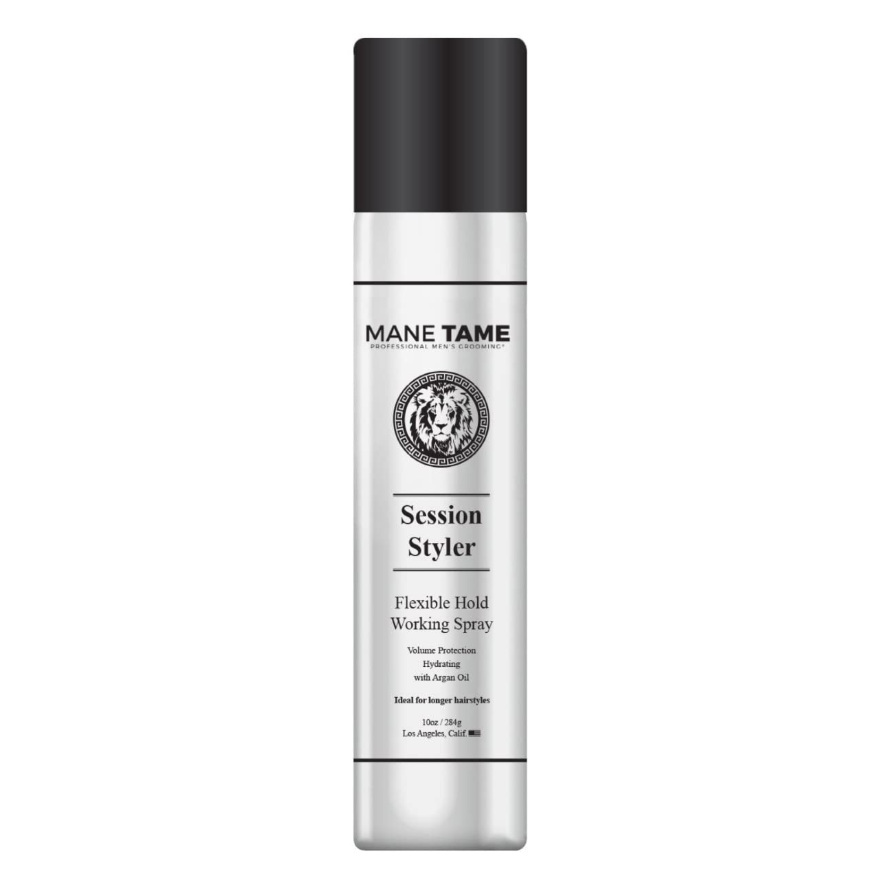 MANE TAME Session Styler Hair Spray for Men 10oz - Volume Protection, Flexible Hold, Working Spray - Best used as a Volume Booster