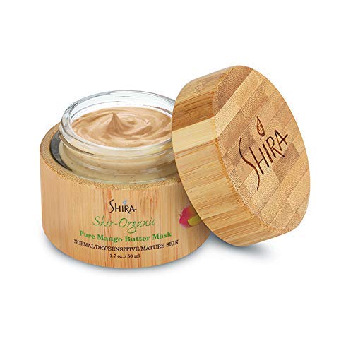 Shira Shir-Organic Pure Mango Butter Facial MaskImproves Skin Textures Leaves Skin Hydrated & Radiant Best for NormalSuits on Dry to Mature & Sensitive Skin Types (50ML)