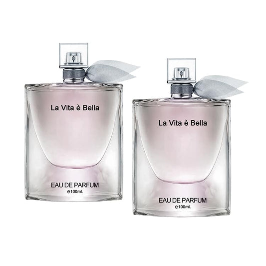 Women Perfume La Vita e Bella Eau de Parfum Natural Spray Elegant Scent Fragrance for all Skin Types 3.3 Fluid Ounce