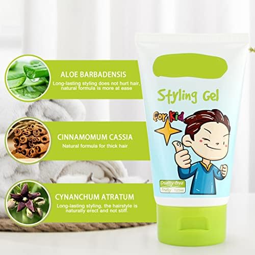 gowwim Kids Fresh Styling Hair Gel | Medium-Strong Hold | Not Greasy | Fruity Fragrance | 4.4oz