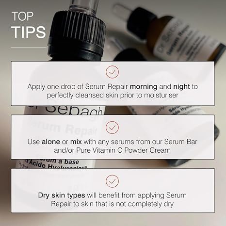 Serum Repair Travel Size - (0.17 fl oz) | Award-Winning Hyaluronic Acid Hydrator | Anti Aging & Wrinkle | Skin Moisturize & Repair Formula | Collagen Boosting Youthful Glow For Women & Men