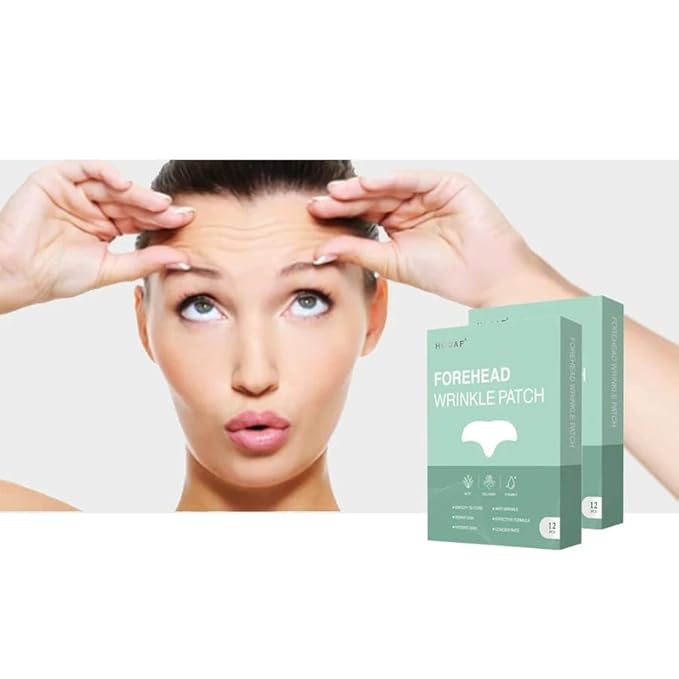 Forehead Wrinkle Patches - Reusable Silicone Pads for Forehead Lines & Frown Wrinkle Patches - Anti-Wrinkle Face Patches for Smoother, Firmer Skin - Overnight Wrinkle Treatment for Women & Men