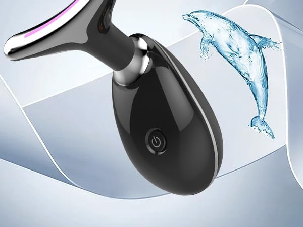 Facial and Neck Massager, Multi-Mode Adjustable, Massager for Double Chin and Face, Facial Shaping Tool, Can Be Used with Lotion to Improve Skin Condition (Black)