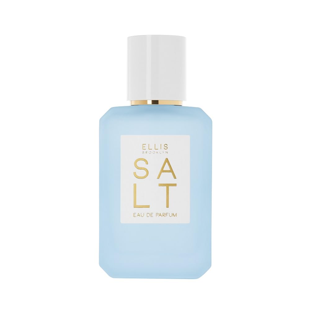 Ellis Brooklyn Salt Eau de Parfum, Fragrance with Ambergris, Tahitian Tiare, Ylang Ylang & Sandalwood - Tropical, Sensual Scent for Women - Vegan, Cruelty-Free Paraben-Free, 50ml / 1.7oz