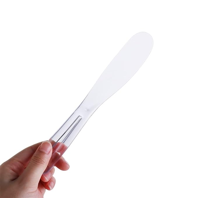 Leadigol 10 Pcs Cosmetic Facial Cream Mask Spatulas, Soft Cosmetic Mask Mixing Spoon Scoops Spatulas Stick Skin Care Tools Make Up Tools for Women Girls