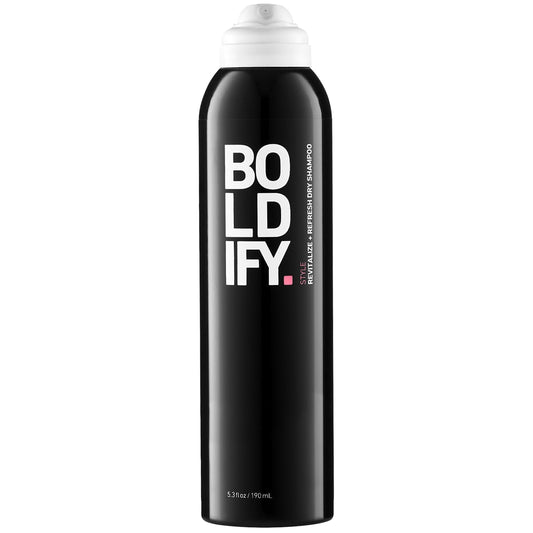 Boldify Dry Shampoo Spray - Revitalize and Refresh - Instantly Cleans, Volumizes and Balances Scalp, with Scalposine and Rice Starch - Invisible, Lightweight Formula for All Hair Types