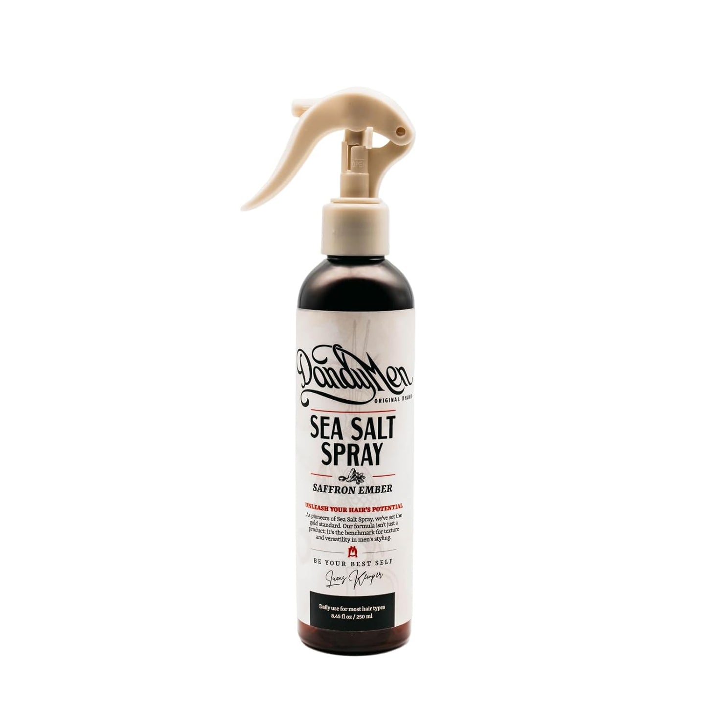 Sea Salt Spray – Lightweight Texture, Volume, and Flexible Hold with Epsom Salt & Pro-Vitamin B5 (8.45 oz, Saffron Ember)