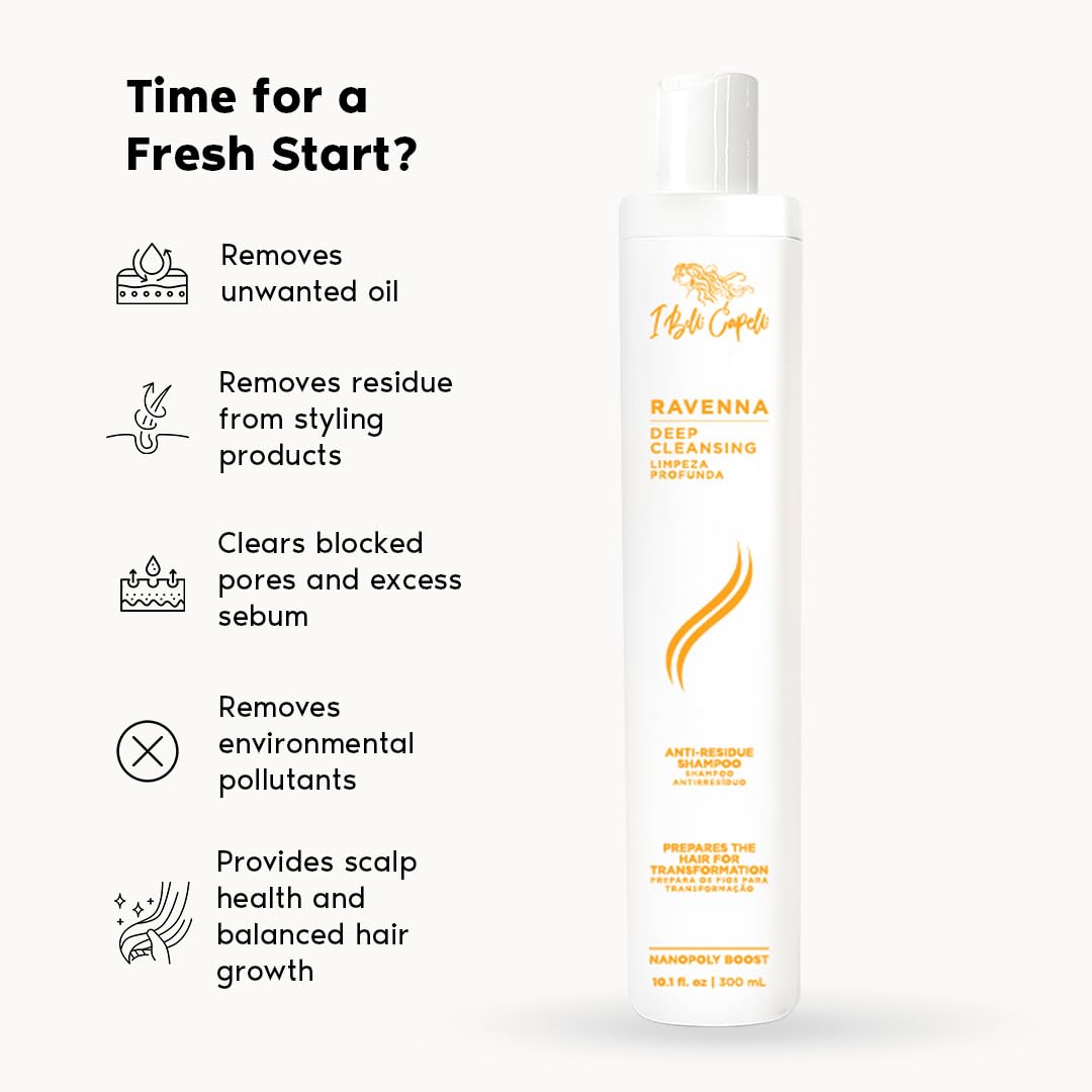 I Belli Capelli Venice Organic Keratin Hair Treatment Straightening, Smoothing Keratin 16.9 fl.oz + Deep Cleansing Shampoo 10 fl.oz- keratina Organica Sin Formol Para Alisar el Pelo - Complete Set