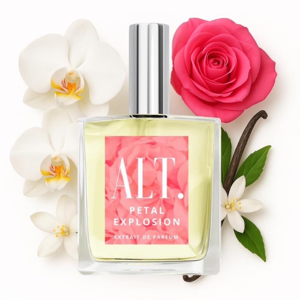 ALT. FRAGRANCES Petal Explosion 100ml Extrait de Parfum Long Lasting Women’s Fragrance, Floral Signature Scent, Inspired by Flowerbomb Perfume