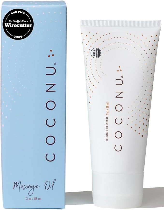 Coconu Oil Based Massage Oils for Date | Organic Coconut Body Oil | Natural & Clean Ingredients, Body Oils for Men, Women, Couples & Personal Use | 3 Oz