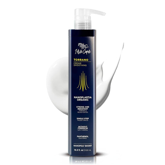 I Belli Capelli Torrano Cream Nano Keratin Hair Treatment, Straightening Hair 1 Step, Formaldehyde Free-Nanoplastia Para Alisar Cabello, Keratina Organica Sin Formol -Brazilian Nano Keratin (500ml)