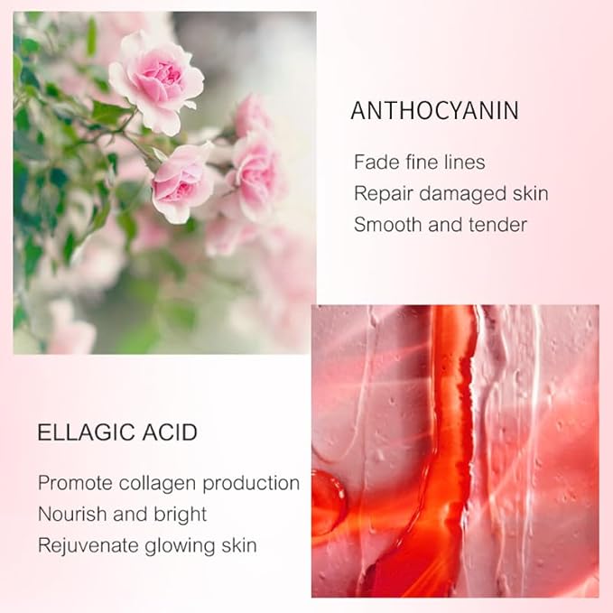 Pomegranate Hyaluronic Acid 6-Piece Set Skin Care Set Skin Care Routine For Women Renewal & Hydration With Facial Cleanser, Serum, Eye Cream Valentine's Day Gift