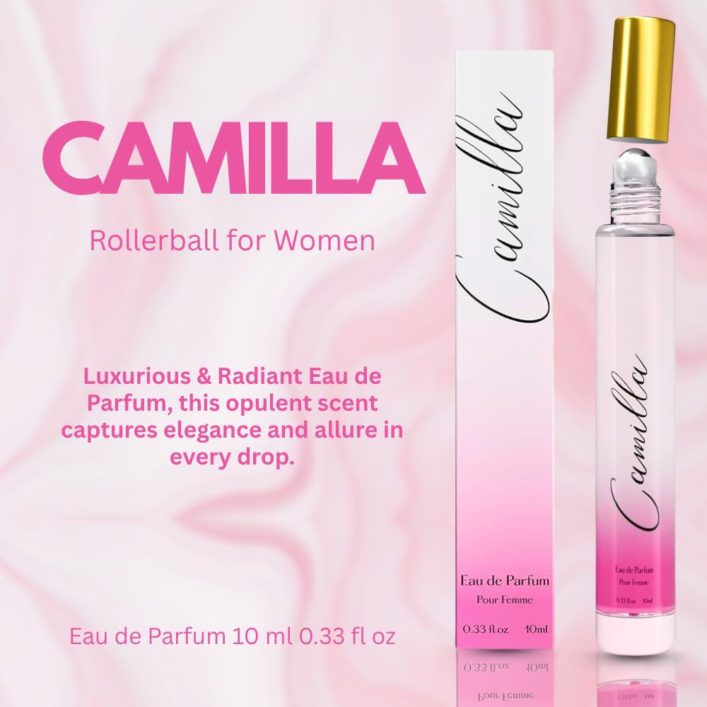 Perfume for Women Rollerball – INSPIRED by A WORLD RENOWED WOMEN'S PERFUME - Bergamot, Jasmine, Patchouli, Vanilla – Sweet, Floral, Sexy, Long-Lasting Eau De Parfum 10ml (0.33 fl oz)