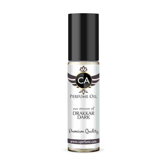 CA Perfume Impression of Drakkar Dark for Men Eau De Parfum Aromatic Fougere Scent Long Lasting Cologne for Men Travel Size TSA Ready for Day and Night Wear 0.33 Fl Oz 10ml