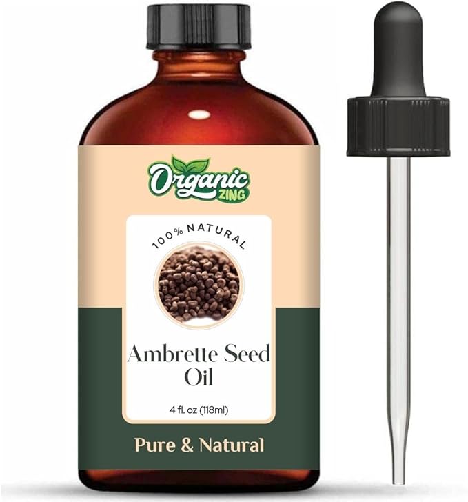 Ambrette Seed (Abelmoschus moschatus) Oil | Pure & Natural Carrier Oil for Skincare, Aroma & Diffusers - 118ml/3.99fl oz