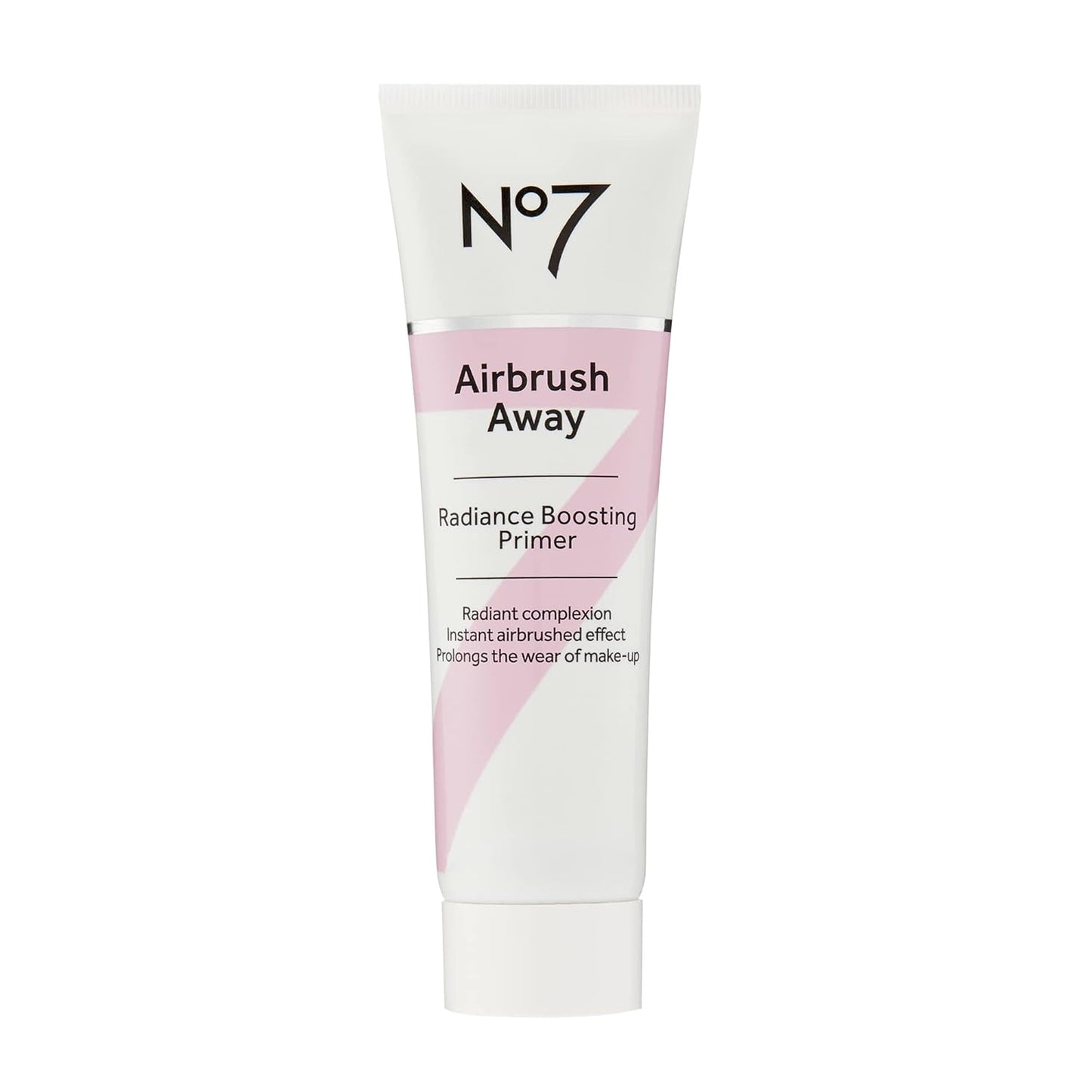 No7 Airbrush Away Radiance Boosting Foundation Primer - Illuminating Glow Primer for Seamless Makeup Application - Leaves Skin Dewy, Smooth & Radiant - Extends Makeup Wear (30ml)