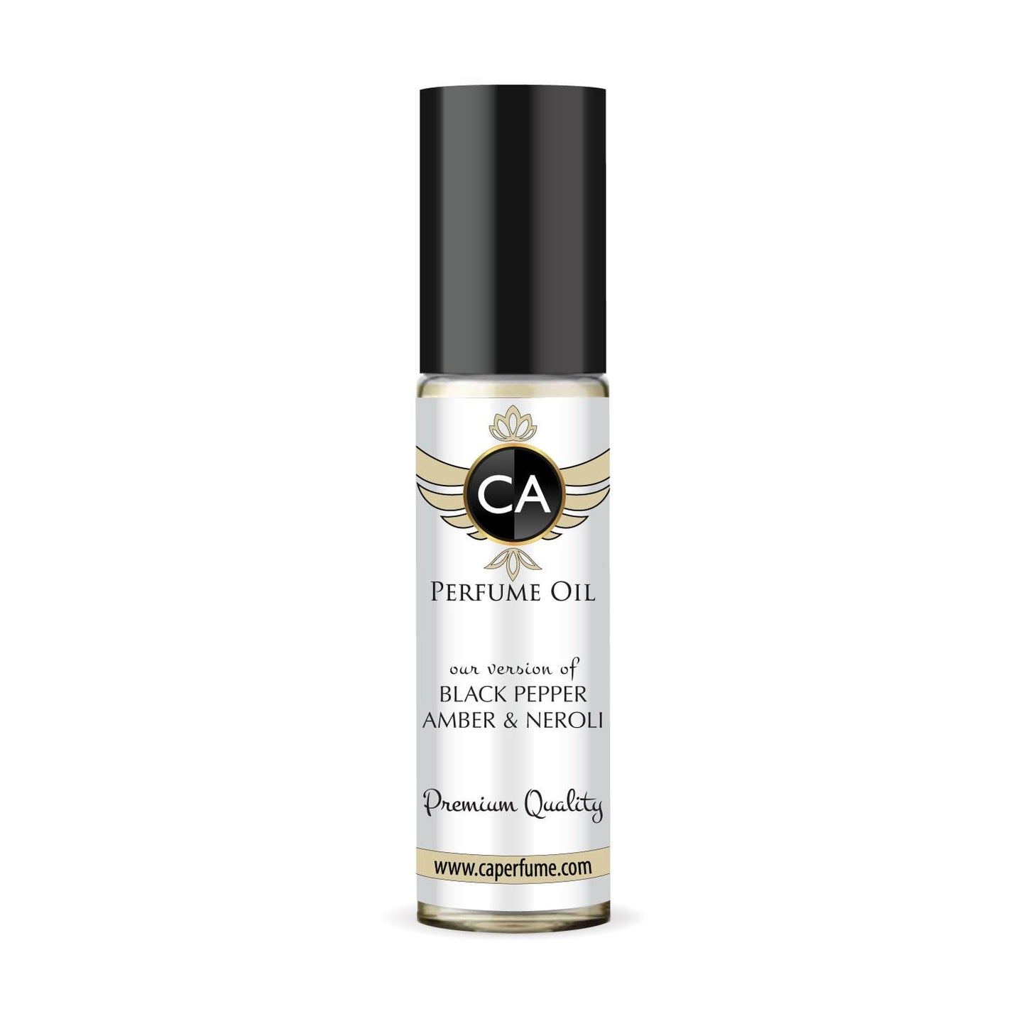 CA Perfume Impression of Black Pepper, Amber & Neroli Unisex Fragrance Oil Aromatic Spicy Scent Long Lasting Perfumes for Women & Men Travel Size TSA Ready Mini Parfum Body Oil Roll-on 0.33 Fl Oz 10ml