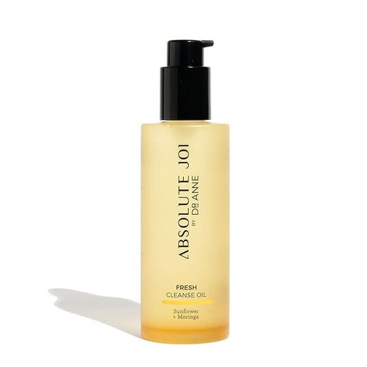 Sunflower & Moringa Fresh Cleanse Oil for Face - Makeup Remover and Double Cleansing Oil for All Skin Types | Unscented 200ml Bottle