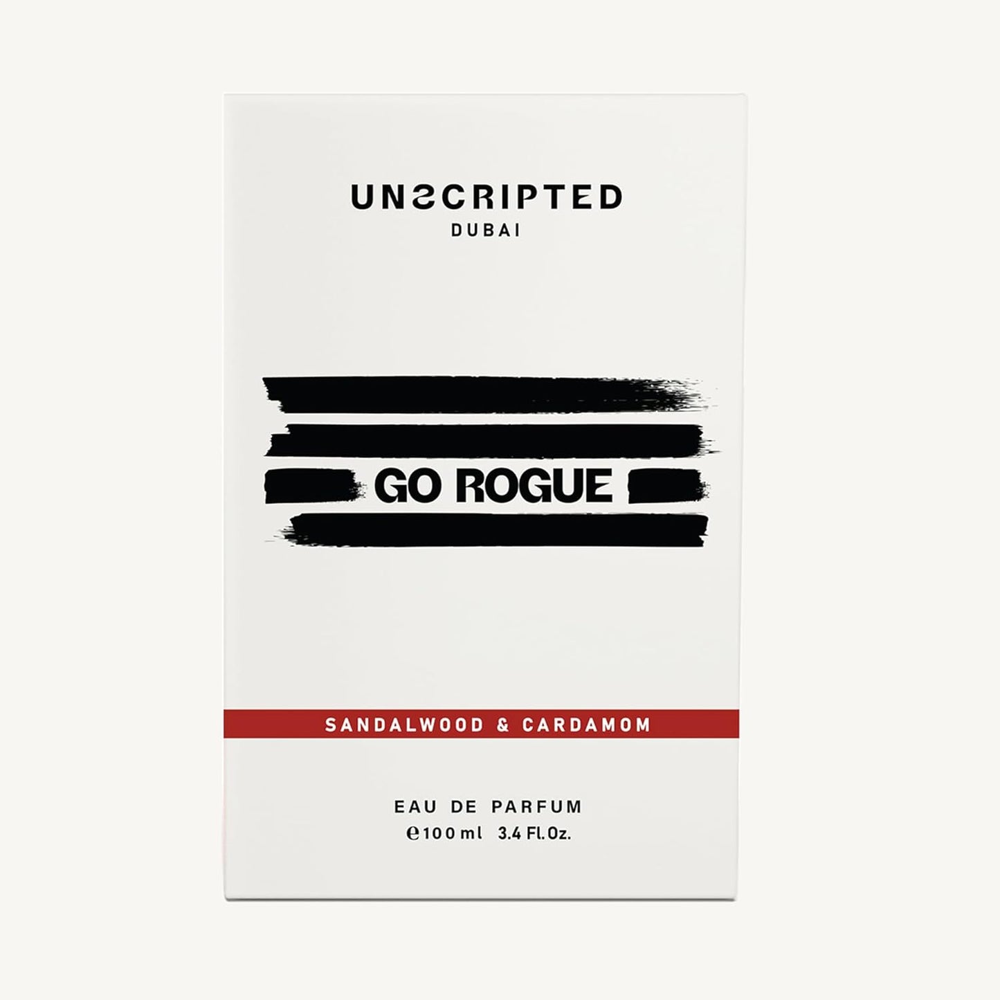 Unscripted. Go Rogue - Bold and Unique Perfume for Men - Long-Lasting Men Perfume with Cardamom, Sandalwood and Vetiver for Free Spirits - 3.4 oz