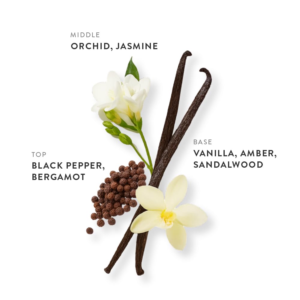 Toasted Vanilla Eau de Parfum 1.01oz, Woody Musky Long Lasting Perfume With Amber, Bergamot, Black Pepper, Sandalwood & Orchid, Layerable Luxury Fragrance for Women & Men for Everyday Wear